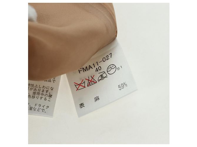 BURBERRY Einteiliges Kleid One Piece Nova Check aus Leinen und Viskose Beige Auth 179324A - Ansicht 12