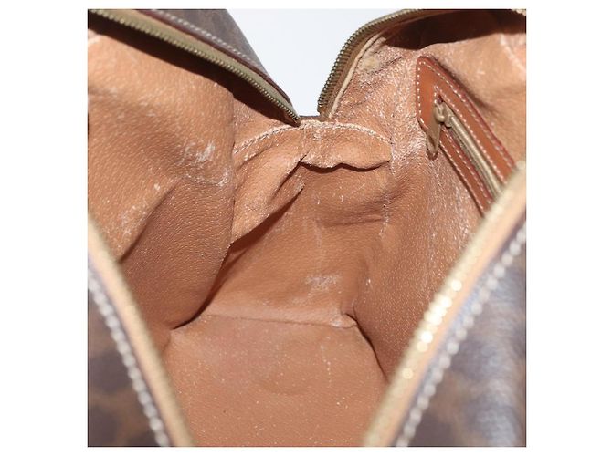 Céline Borsa CELINE Macadam Canvas PVC Pelle Marrone Oro Autentica 178762 D'oro - vista 21