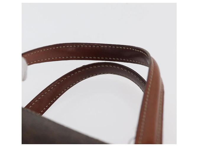 Céline Borsa CELINE Macadam Canvas PVC Pelle Marrone Oro Autentica 178762 D'oro - vista 8