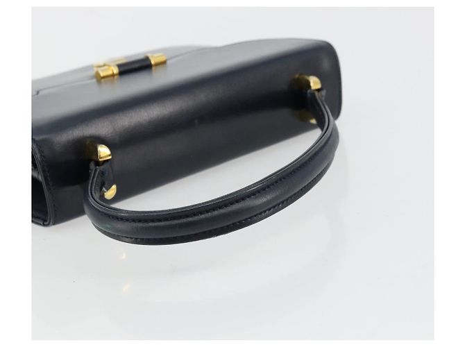 Borsa GUCCI in pelle blu navy e oro Auth 177606 D'oro - vista 7
