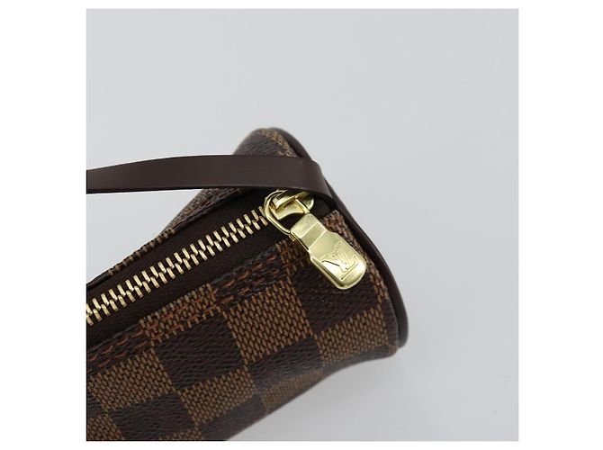 LOUIS VUITTON Damier Ebene Papillon Pouch LV Auth 179588 - vista 10