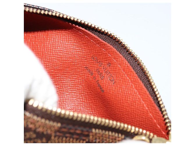 LOUIS VUITTON Damier Ebene Papillon Pouch LV Auth 179588 - vista 11