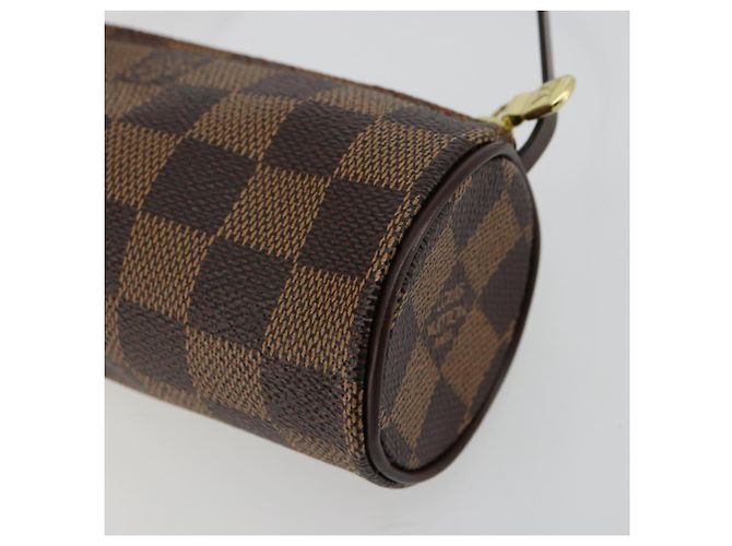 LOUIS VUITTON Damier Ebene Papillon Pouch LV Auth 179588 - vista 15