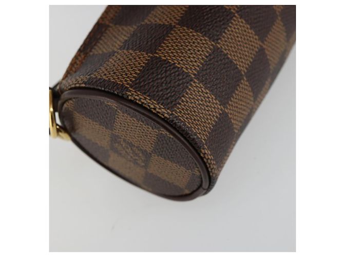 LOUIS VUITTON Damier Ebene Papillon Pouch LV Auth 179588 - vista 16