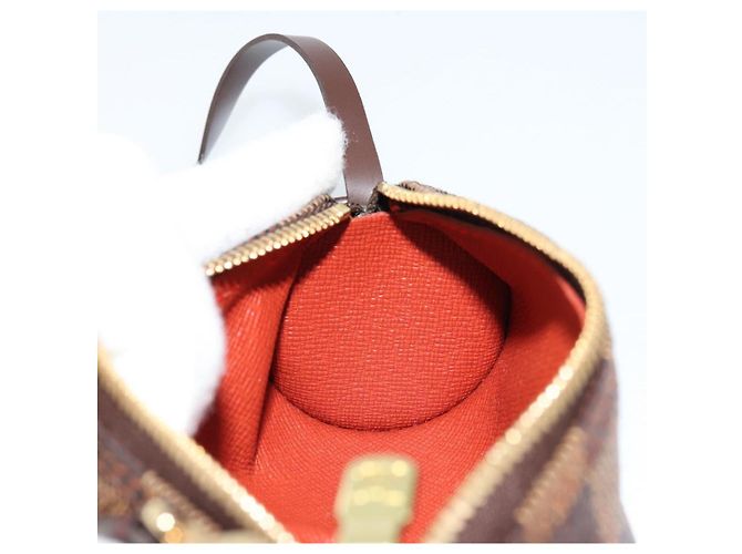 LOUIS VUITTON Damier Ebene Papillon Pouch LV Auth 179588 - vista 17