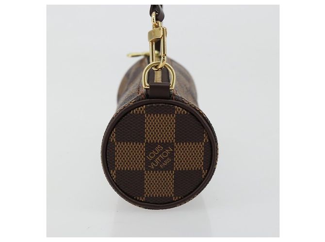 LOUIS VUITTON Damier Ebene Papillon Pouch LV Auth 179588 - vista 3