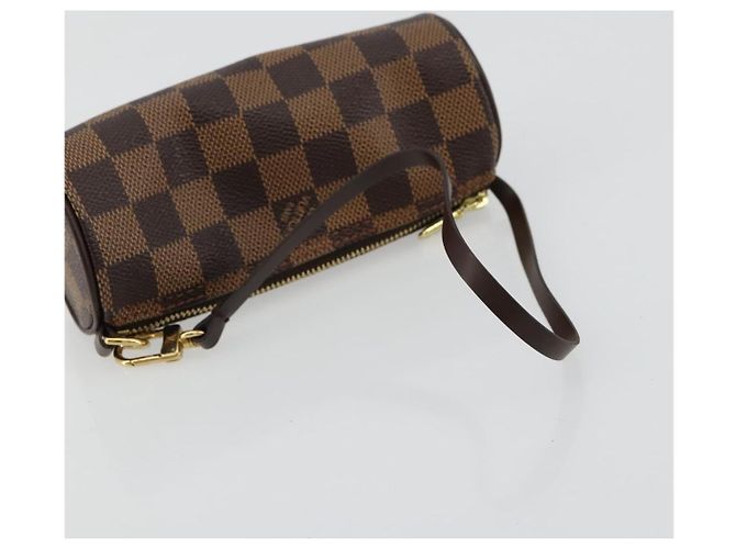 LOUIS VUITTON Damier Ebene Papillon Pouch LV Auth 179588 - vista 7