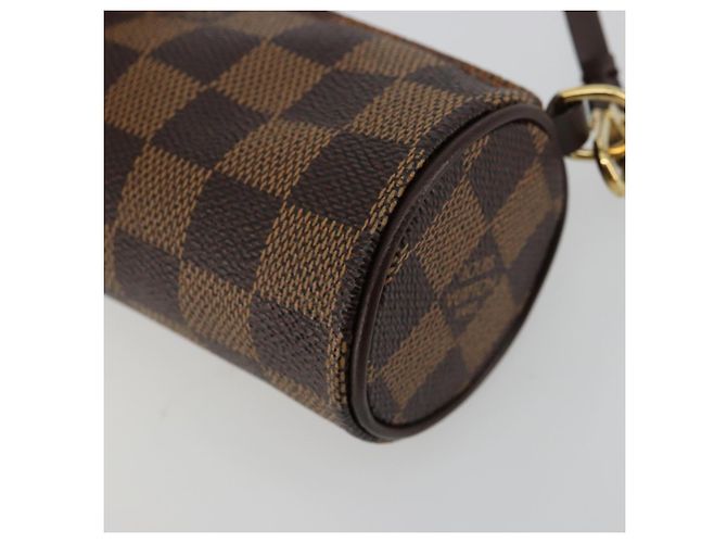 LOUIS VUITTON Damier Ebene Papillon Pouch LV Auth 179588 - vista 9