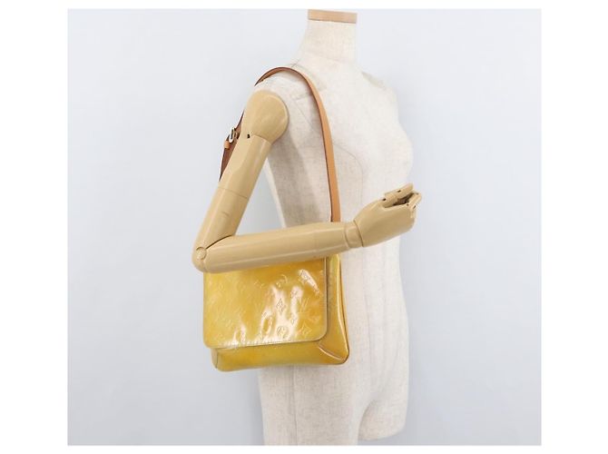 LOUIS VUITTON Monogram Vernis Thompson Street Bag Gris M91008 LV Auth hk3758 Grigio - vista 23