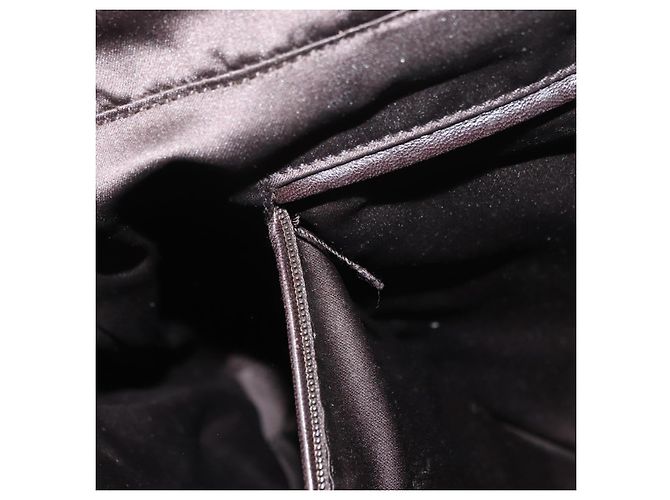 Borsa SAINT LAURENT in tela marrone Auth 180089 - vista 11