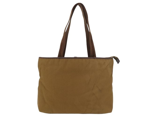 Borsa SAINT LAURENT in tela marrone Auth 180089 - vista 13