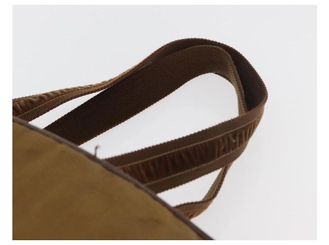 Borsa SAINT LAURENT in tela marrone Auth 180089 - vista 14