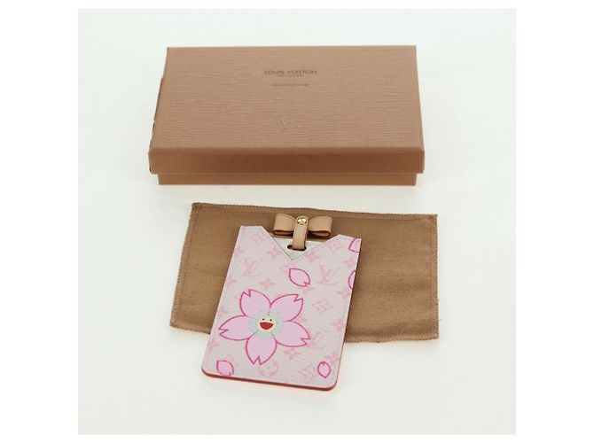 LOUIS VUITTON Monogram Cherry Blossom Etui Mirror Pink M92019 LV Auth 178799SAV Rosa - vista 12