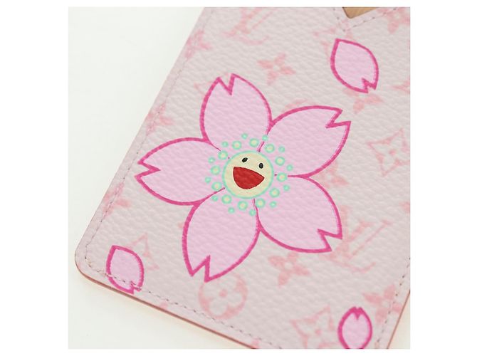 LOUIS VUITTON Monogram Cherry Blossom Etui Mirror Pink M92019 LV Auth 178799SAV Rosa - vista 17