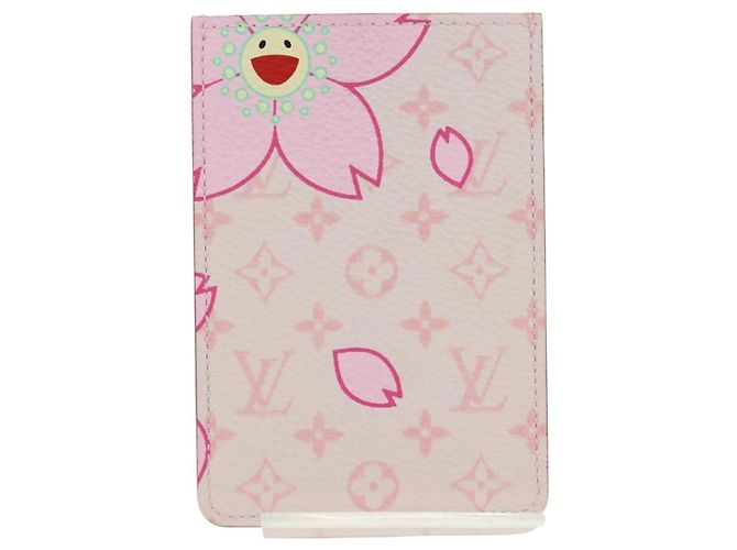 LOUIS VUITTON Monogram Cherry Blossom Etui Mirror Pink M92019 LV Auth 178799SAV Rosa - vista 2