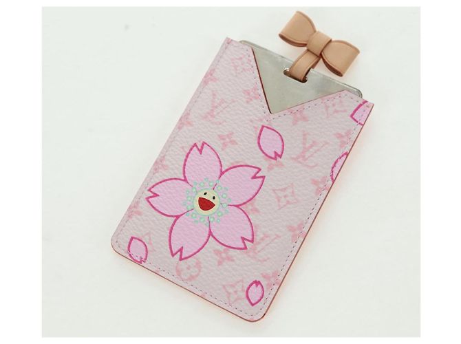 LOUIS VUITTON Monogram Cherry Blossom Etui Mirror Pink M92019 LV Auth 178799SAV Rosa - vista 23