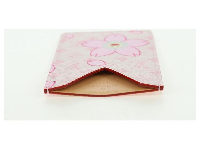 LOUIS VUITTON Monogram Cherry Blossom Etui Mirror Pink M92019 LV Auth 178799SAV Rosa - vista 5