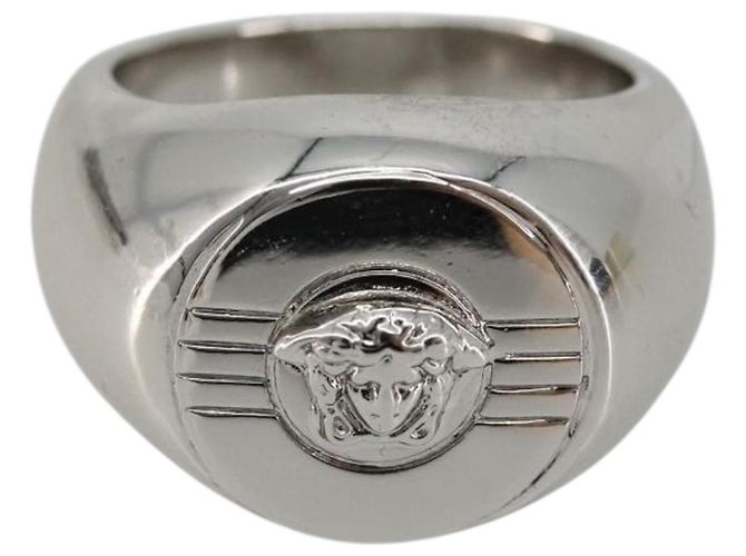 Anello Gianni Versace metallo Argento Auth bs35090 - vista 2
