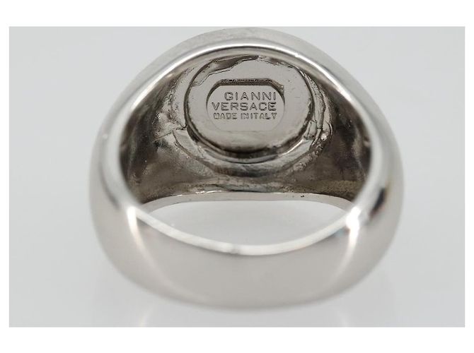 Anello Gianni Versace metallo Argento Auth bs35090 - vista 6