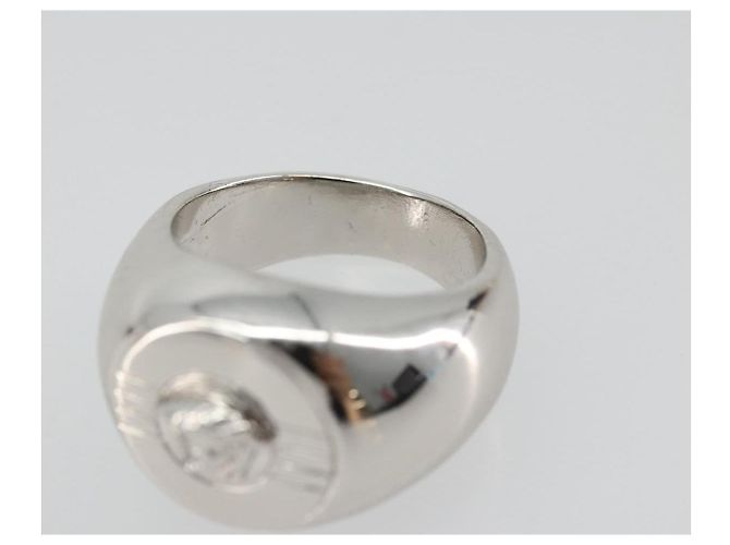 Anello Gianni Versace metallo Argento Auth bs35090 - vista 9