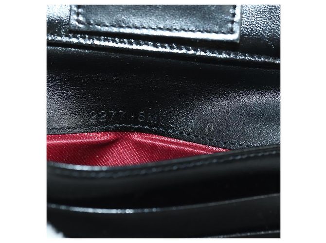 FENDI Zucchino Canvas Bifold Wallet Rot Silber Auth 167310A - Ansicht 11