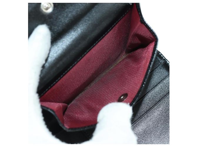 FENDI Zucchino Canvas Bifold Wallet Rot Silber Auth 167310A - Ansicht 9