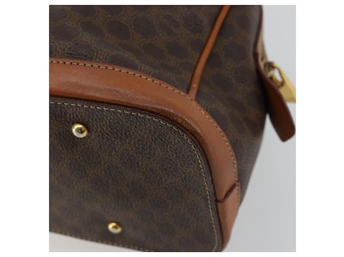 Céline Borsa CELINE in tela Macadam e pelle PVC Marrone Oro Autentica 179210A D'oro - vista 15