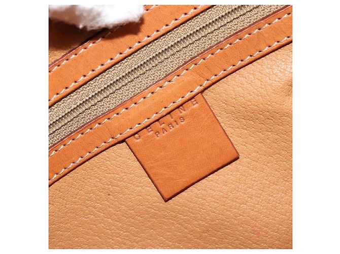 Céline Borsa CELINE in tela Macadam e pelle PVC Marrone Oro Autentica 179210A D'oro - vista 19