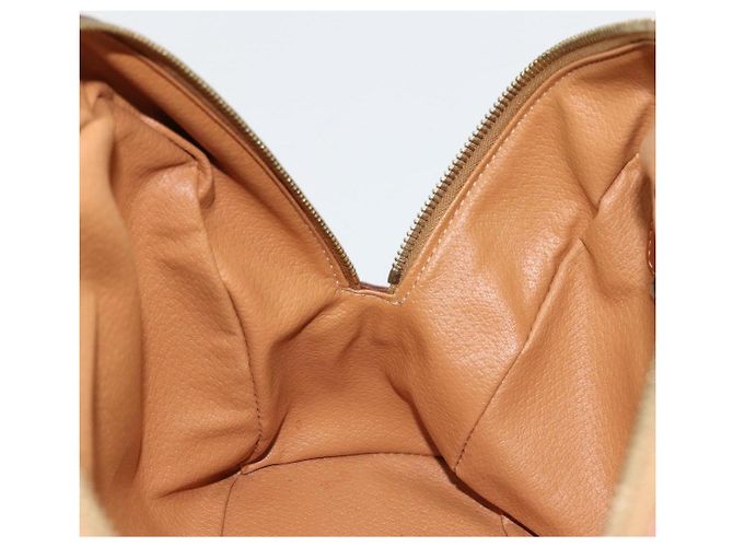 Céline Borsa CELINE in tela Macadam e pelle PVC Marrone Oro Autentica 179210A D'oro - vista 21