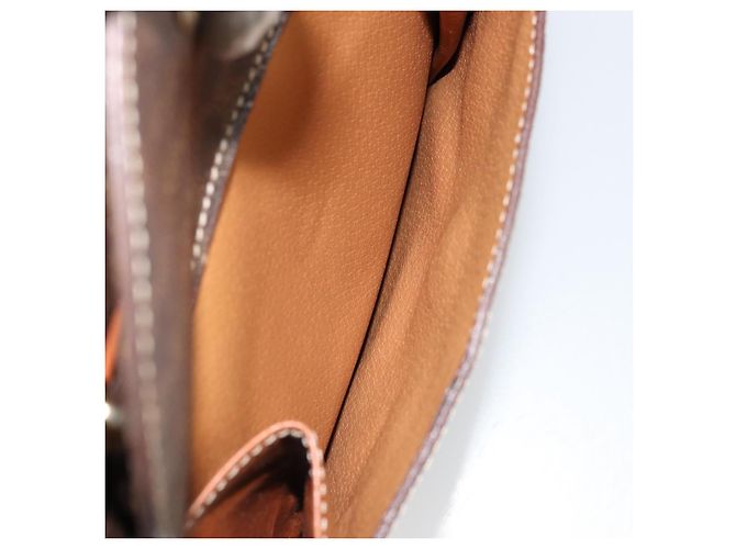 Céline Borsa CELINE in tela Macadam e pelle PVC Marrone Oro Autentica 179210A D'oro - vista 23