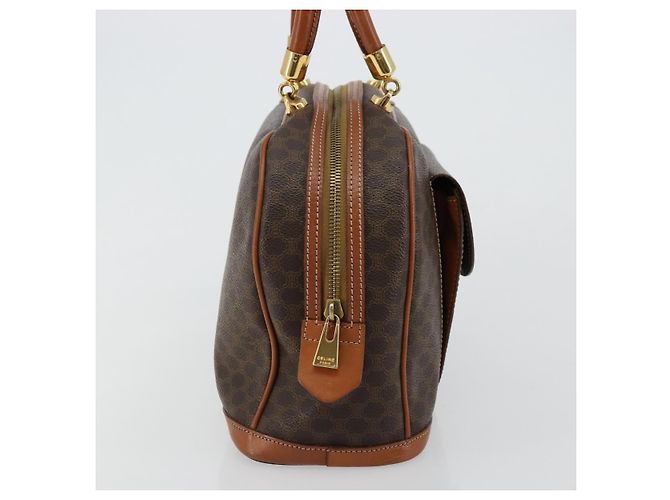 Céline Borsa CELINE in tela Macadam e pelle PVC Marrone Oro Autentica 179210A D'oro - vista 3