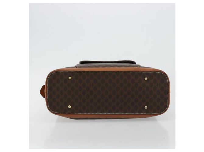 Céline Borsa CELINE in tela Macadam e pelle PVC Marrone Oro Autentica 179210A D'oro - vista 5