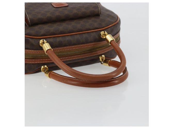 Céline Borsa CELINE in tela Macadam e pelle PVC Marrone Oro Autentica 179210A D'oro - vista 7
