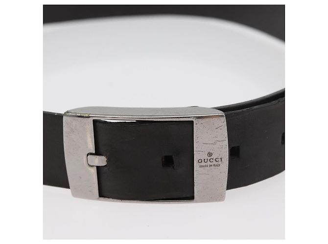 GUCCI GG Canvas Guccissima Gürtel Leder 2 Set Beige Black Auth bs34884 Schwarz - Ansicht 11
