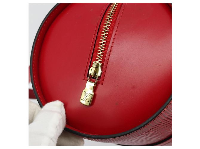 Borsa LOUIS VUITTON Epi Soufflot Rossa M52227 LV Auth 179175 Rosso - vista 10