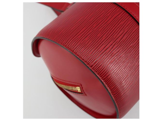 Borsa LOUIS VUITTON Epi Soufflot Rossa M52227 LV Auth 179175 Rosso - vista 16