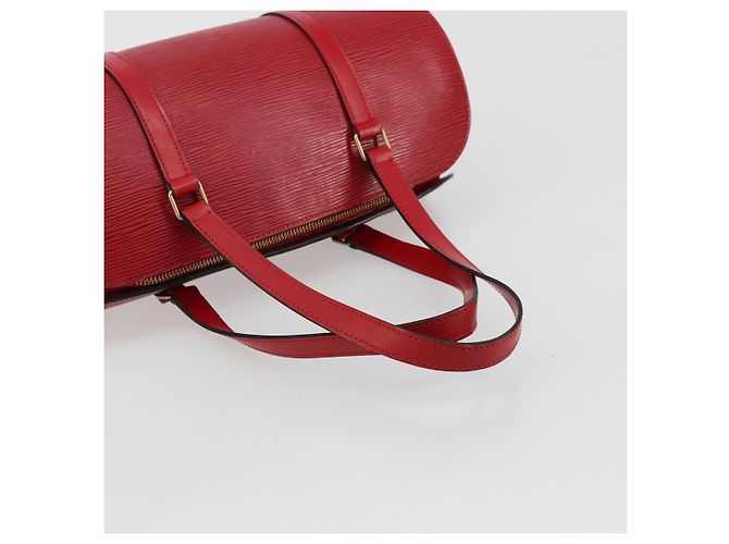 Borsa LOUIS VUITTON Epi Soufflot Rossa M52227 LV Auth 179175 Rosso - vista 7