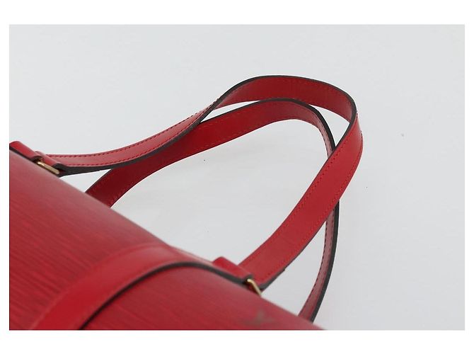 Borsa LOUIS VUITTON Epi Soufflot Rossa M52227 LV Auth 179175 Rosso - vista 8