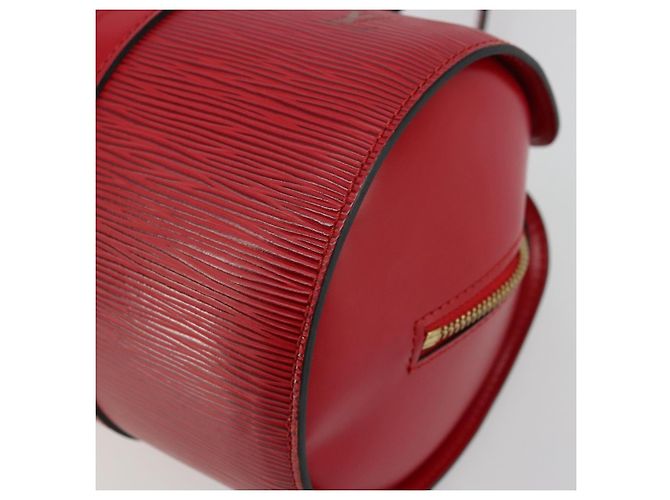 Borsa LOUIS VUITTON Epi Soufflot Rossa M52227 LV Auth 179175 Rosso - vista 9