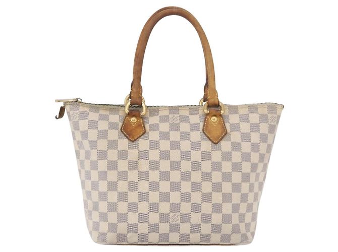 LOUIS VUITTON Borsa Tote Damier Azur Saleya PM N51186 LV Auth 179397 - vista 13