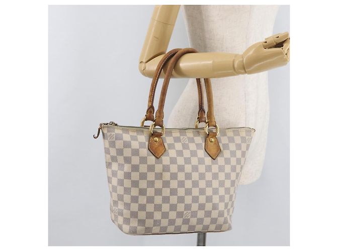 LOUIS VUITTON Borsa Tote Damier Azur Saleya PM N51186 LV Auth 179397 - vista 22