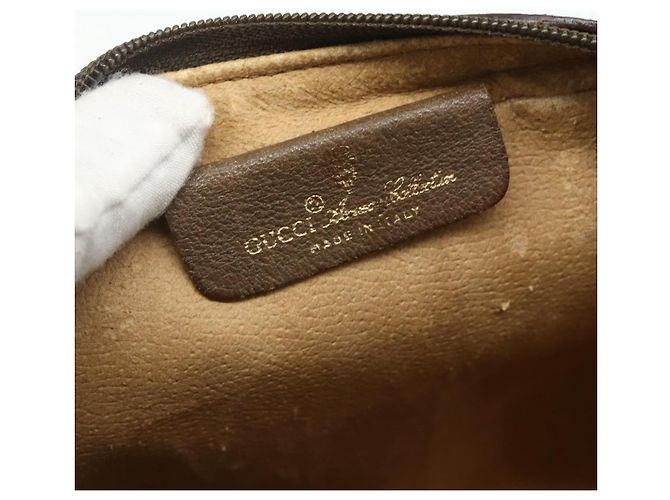 Clutch GUCCI GG Supreme Web Sherry Line in PVC Beige 89 01 012 Auth mr2470 - vista 13