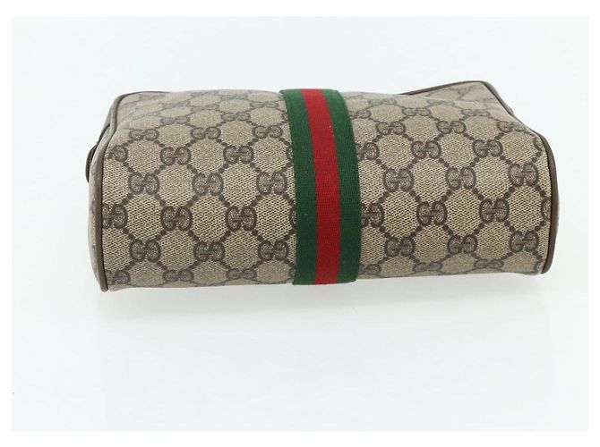 Clutch GUCCI GG Supreme Web Sherry Line in PVC Beige 89 01 012 Auth mr2470 - vista 7