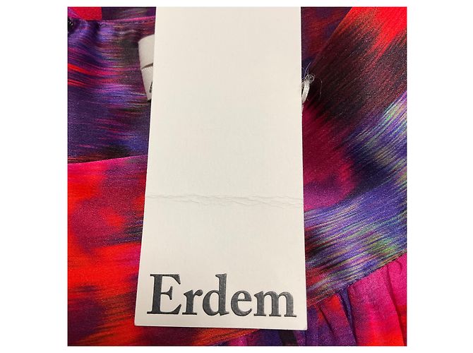 Gonna Susie Erdem in Voile Mirage Leopard Rosa / Viola Multicolore - vista 5