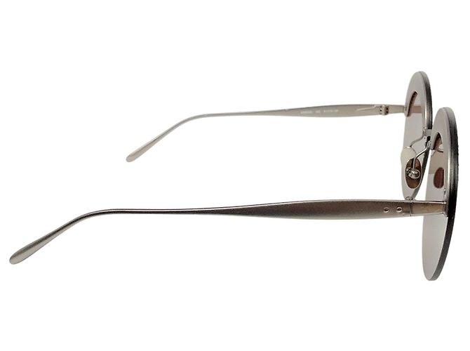 Alaïa Gafas de sol Alaia Brown / Ruthenium Rimless Round Sunglasses Castaño - vista 2