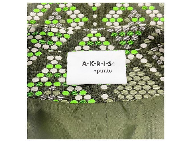 Chaqueta Akris Punto Green Multi Geometric Print - vista 4