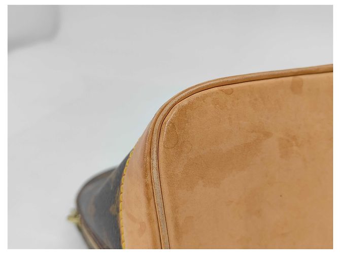 Borsa Louis Vuitton Alma in tela Monogram MM Marrone - vista 6