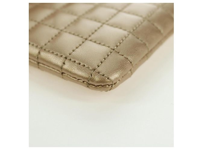 Céline CELINE C Charm Münzbeutel Leder Gold Authentisch am11616V Golden - Ansicht 16