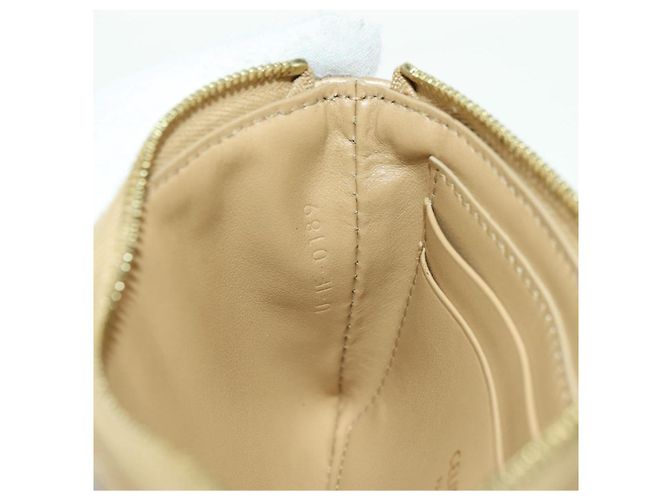 Céline CELINE C Charm Münzbeutel Leder Gold Authentisch am11616V Golden - Ansicht 18