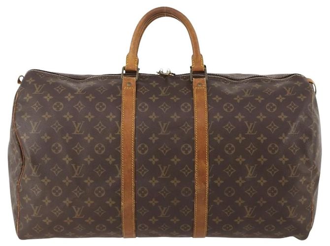 LOUIS VUITTON Borsa Boston Monogram Keepall 55 M41424 LV Auth bs34503 Monogramma - vista 13